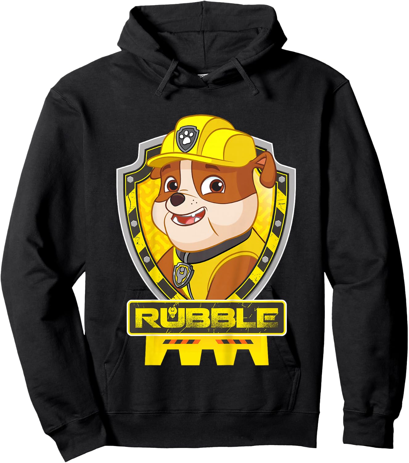 Paw Patrol Kids Rubble Adventurous Pup Bravery on Duty Hoodie - Hoodie | Black