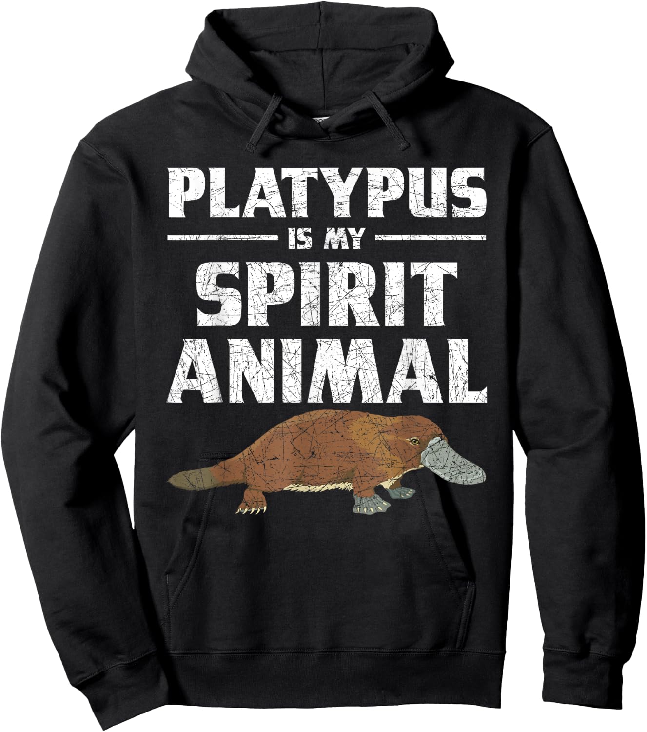 Platypus Is My Spirit Animal Platypus Hoodie - Hoodie | Black