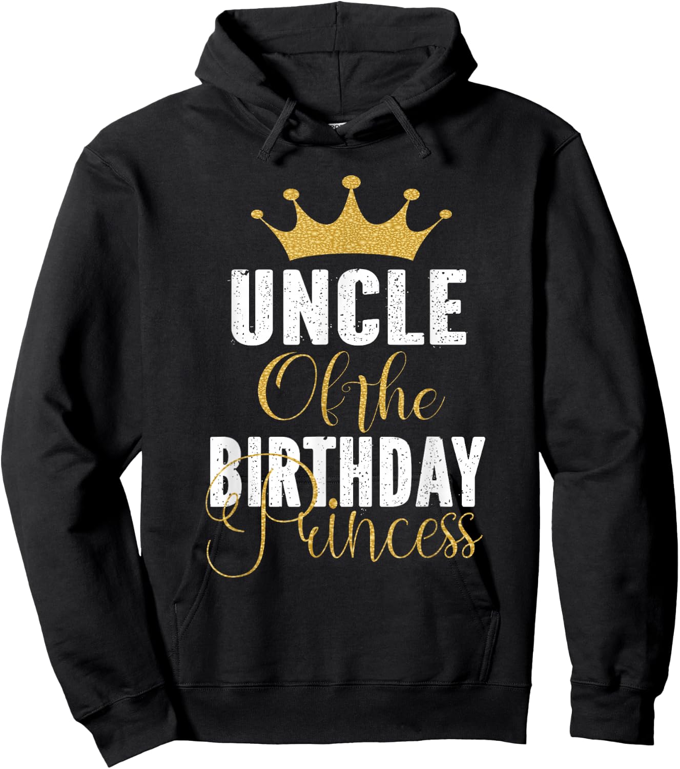Uncle Of The Birthday Princess Girls Party Hoodie - Hoodie | Black