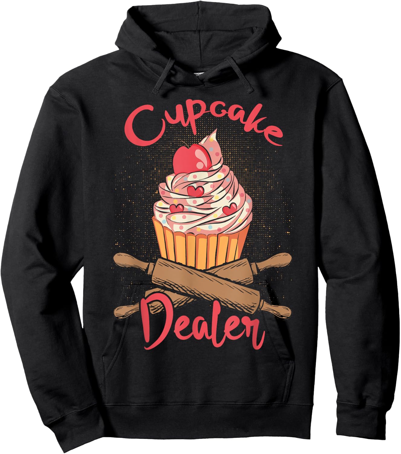 Cupcake Dealer - Funny Cupcake Baker Pastry Baking Giftidea Hoodie - Hoodie | Black