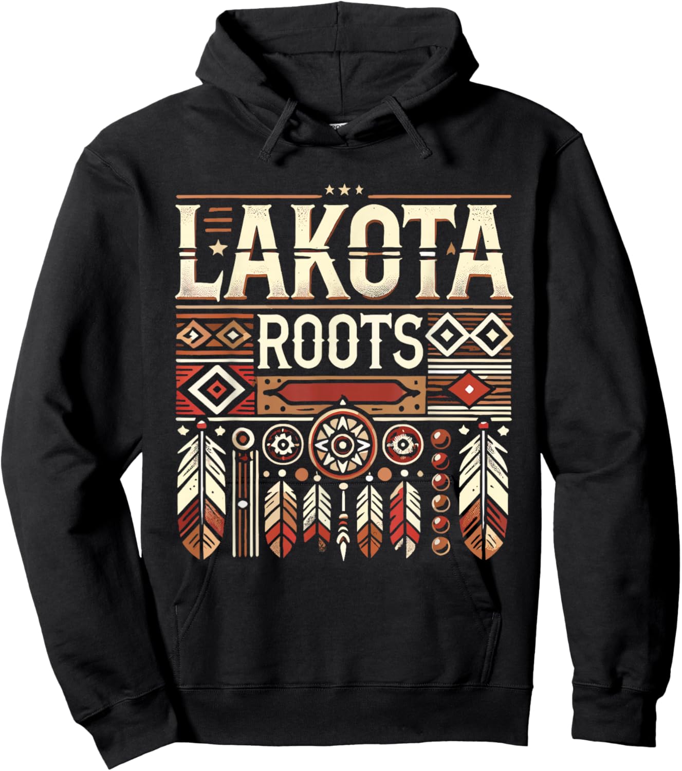 Lakota Roots Dakota Native American Indian Tribe Lakota Hoodie - Hoodie | Black