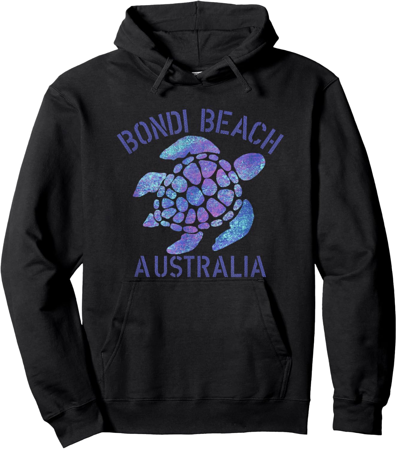 Bondi Beach, AUS Beach Design / Tribal Turtle Gift Hoodie - Hoodie | Black