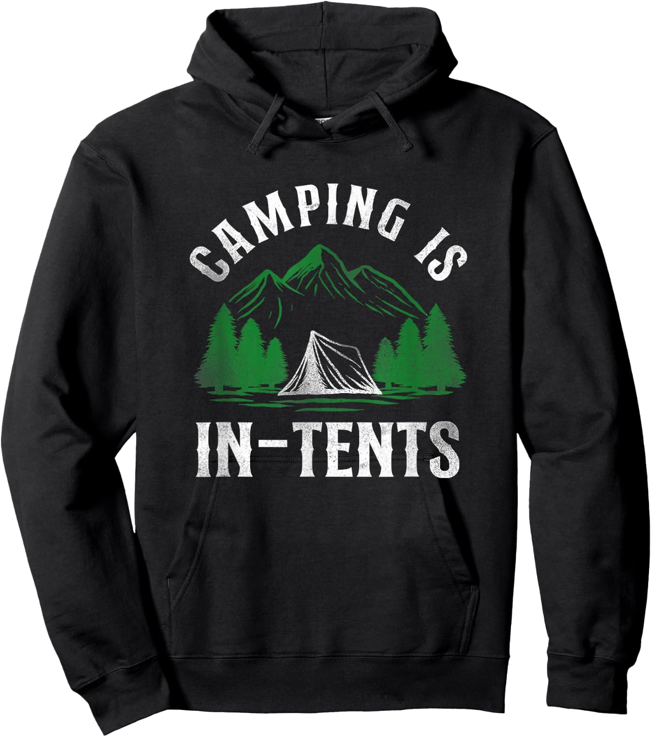 Camping Is In-Tents Tent Hoodie - Hoodie | Black