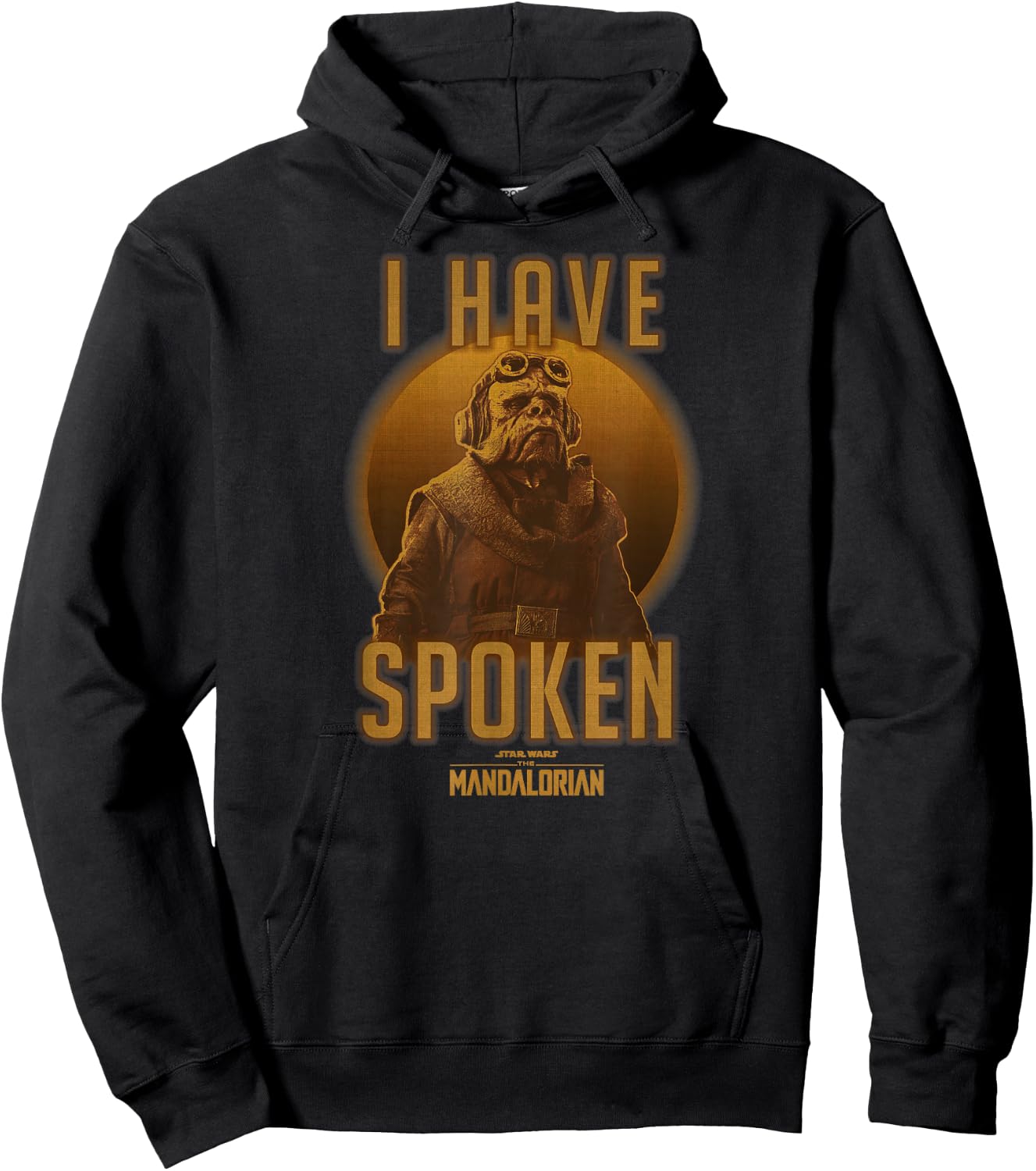 Star Wars The Mandalorian Kuiil I Have Spoken Circle Hoodie - Hoodie | Black