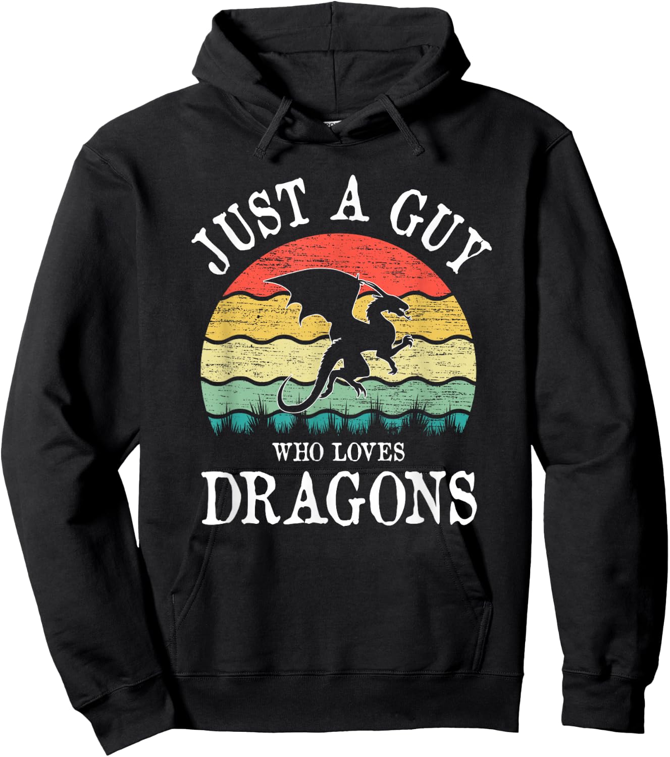 Just A Guy Who Loves Dragons Hoodie - Hoodie | Black