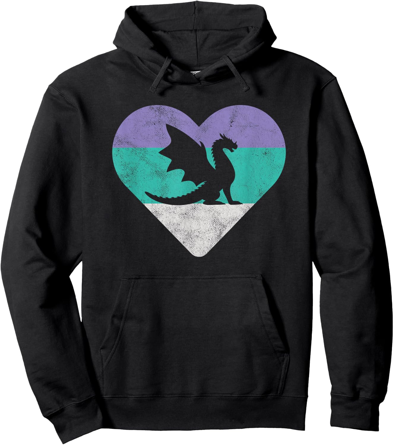 Dragon Retro Gift or Girls Hoodie - Hoodie | Black