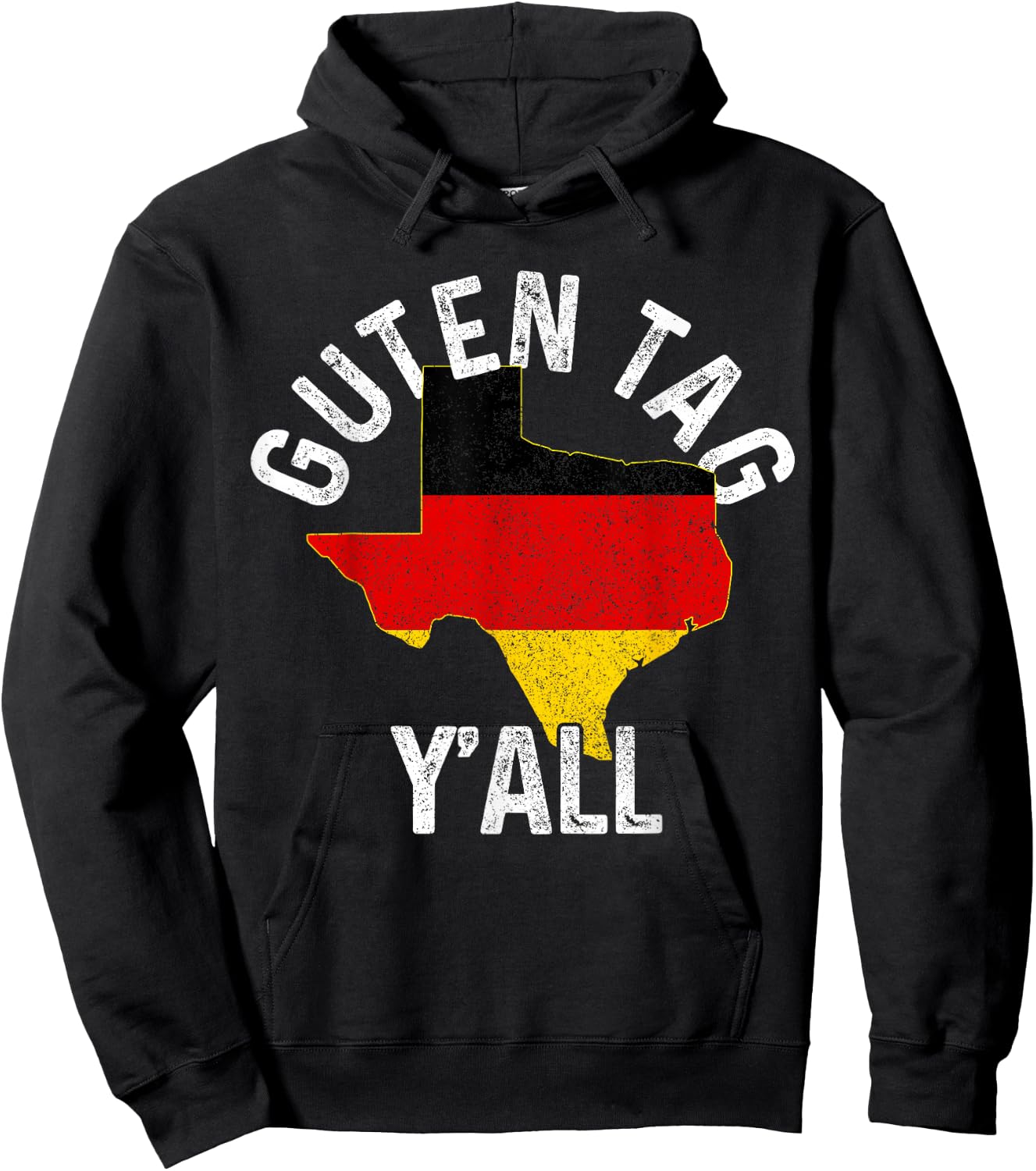 Guten Tag Y'all Funny Texas Germany Oktoberfest German Gift Hoodie - Hoodie | Black
