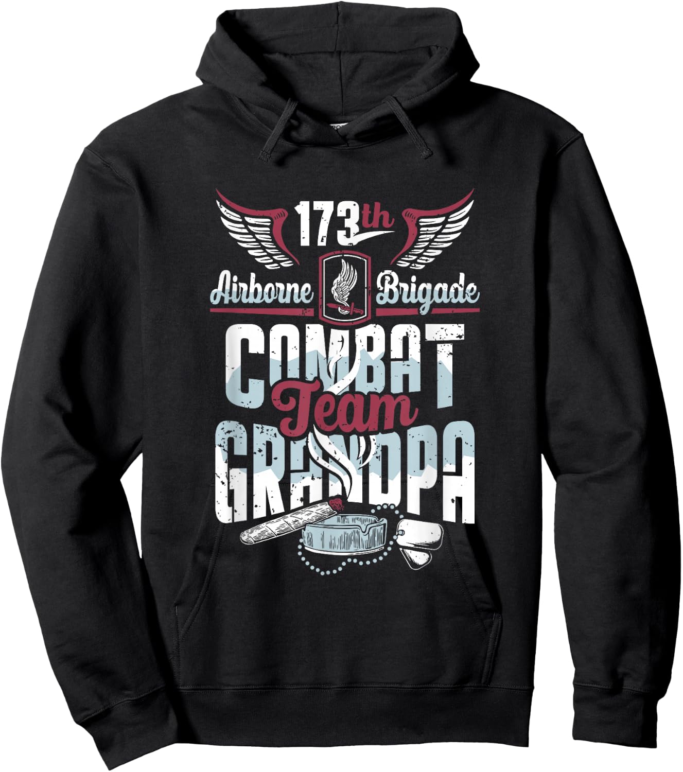 173rd Airborne Brigade Combat Team Grandpa Hoodie - Hoodie | Black