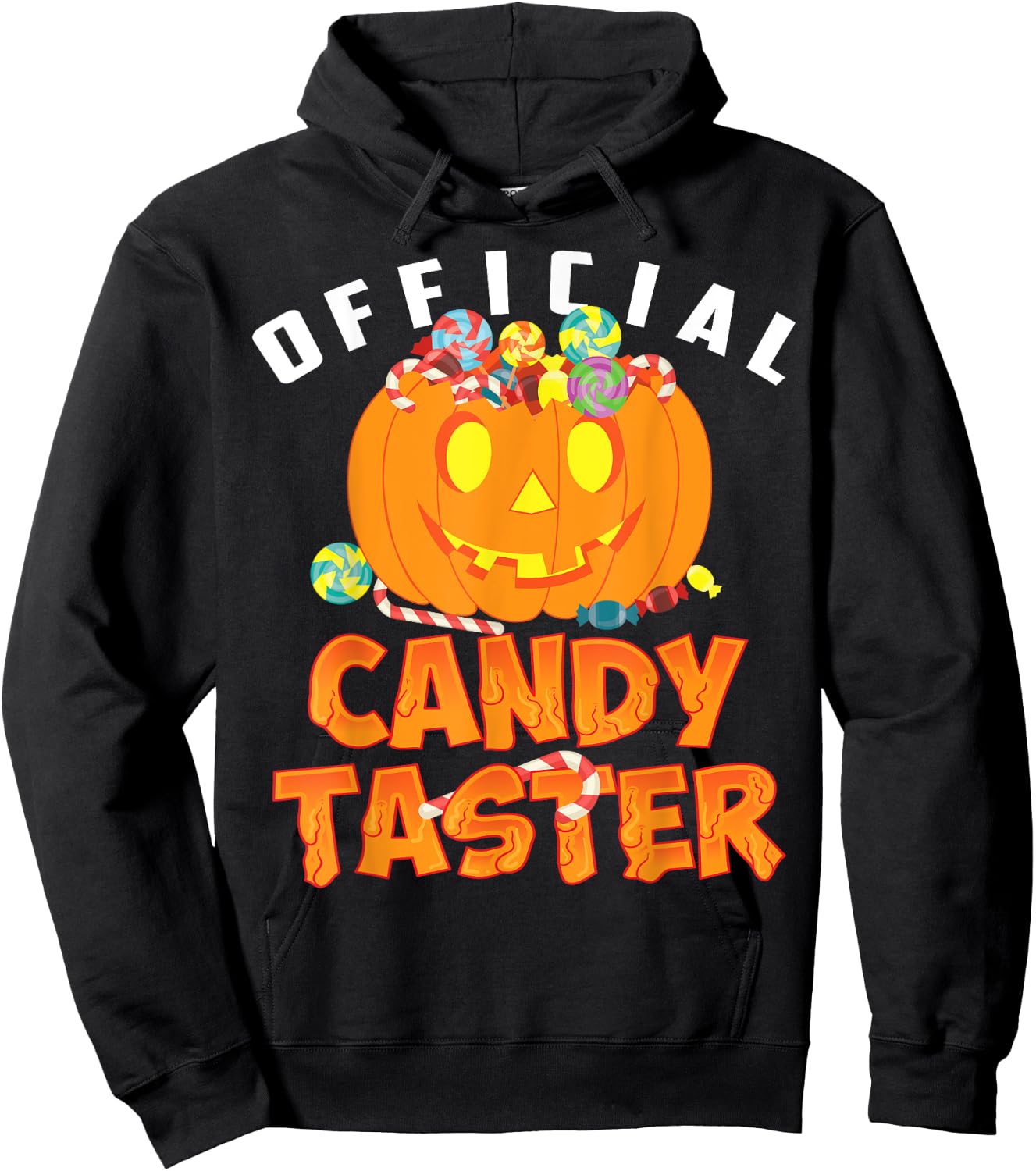 Halloween Official Candy Taster | Candy Lovers Gift Hoodie - Hoodie | Black