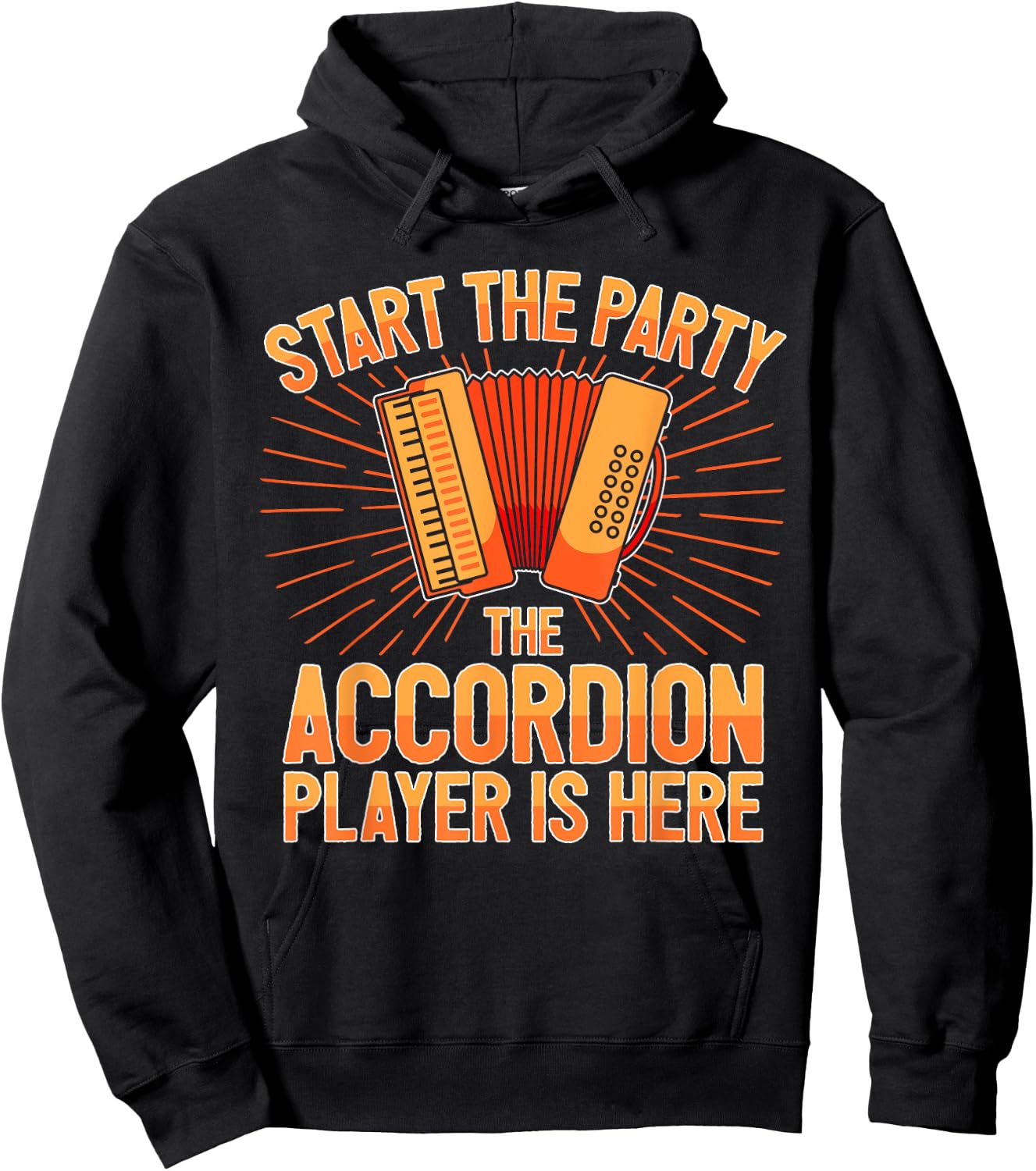 Accordionist The Accordion Player Is Here Accordion Hoodie - Hoodie | Black