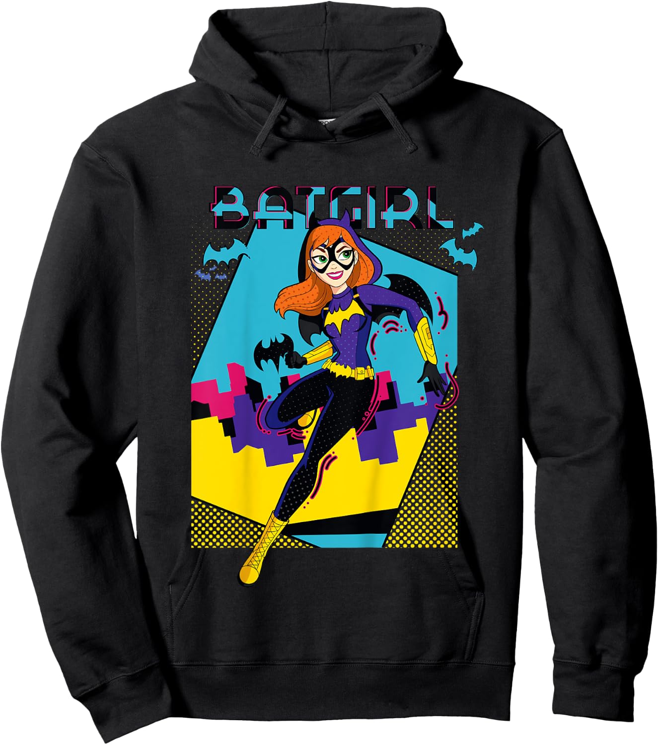 DC Kids Super Hero Girls Batgirl Pop Wow Framed Hoodie - Hoodie | Black