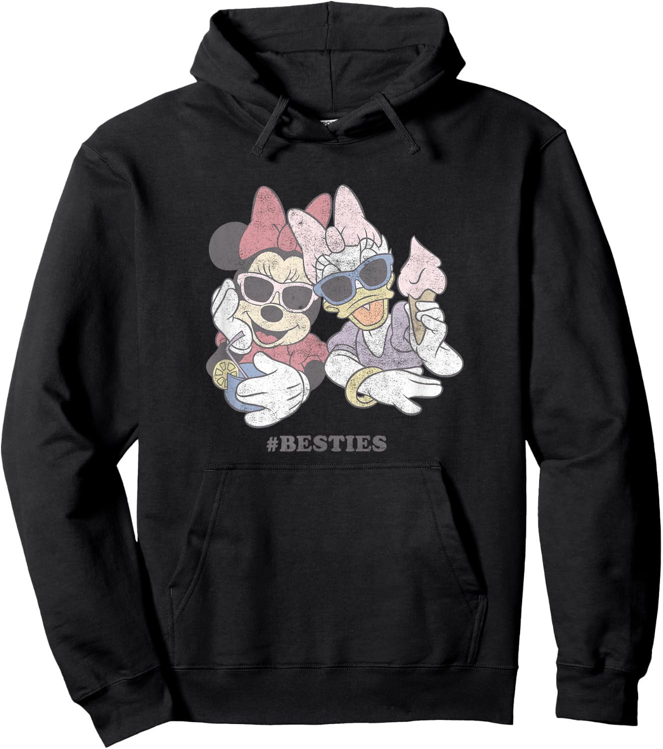 Disney Minnie & Daisy Sunglasses and Treats Besties Small Hoodie - Hoodie | Black
