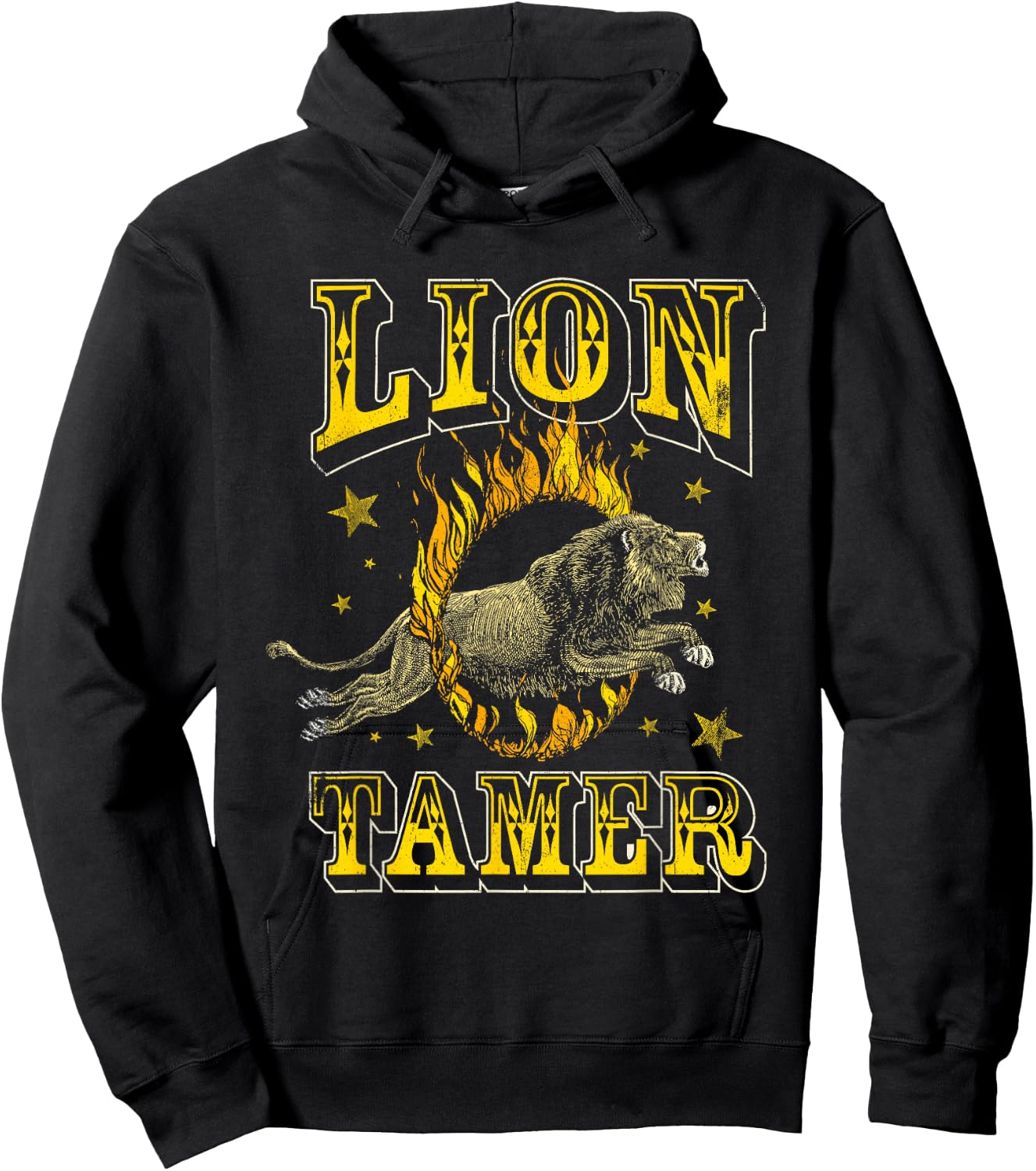 Circus Staff Lion Tamer Vintage Carnival Costume Theme Party Hoodie - Hoodie | Black