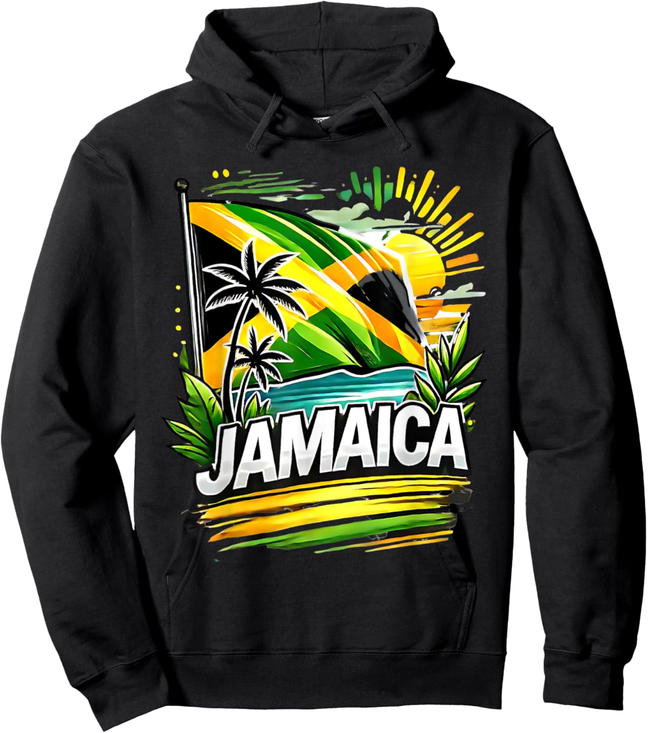 Proud Jamaican Happy Independence Day Jamaica 1962 Men Women Hoodie - Hoodie | Black