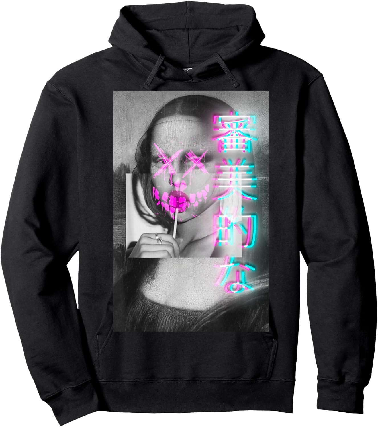 Aesthetic Vaporwave Japanese Futurism Anime Retro Hentai Hoodie - Hoodie | Black