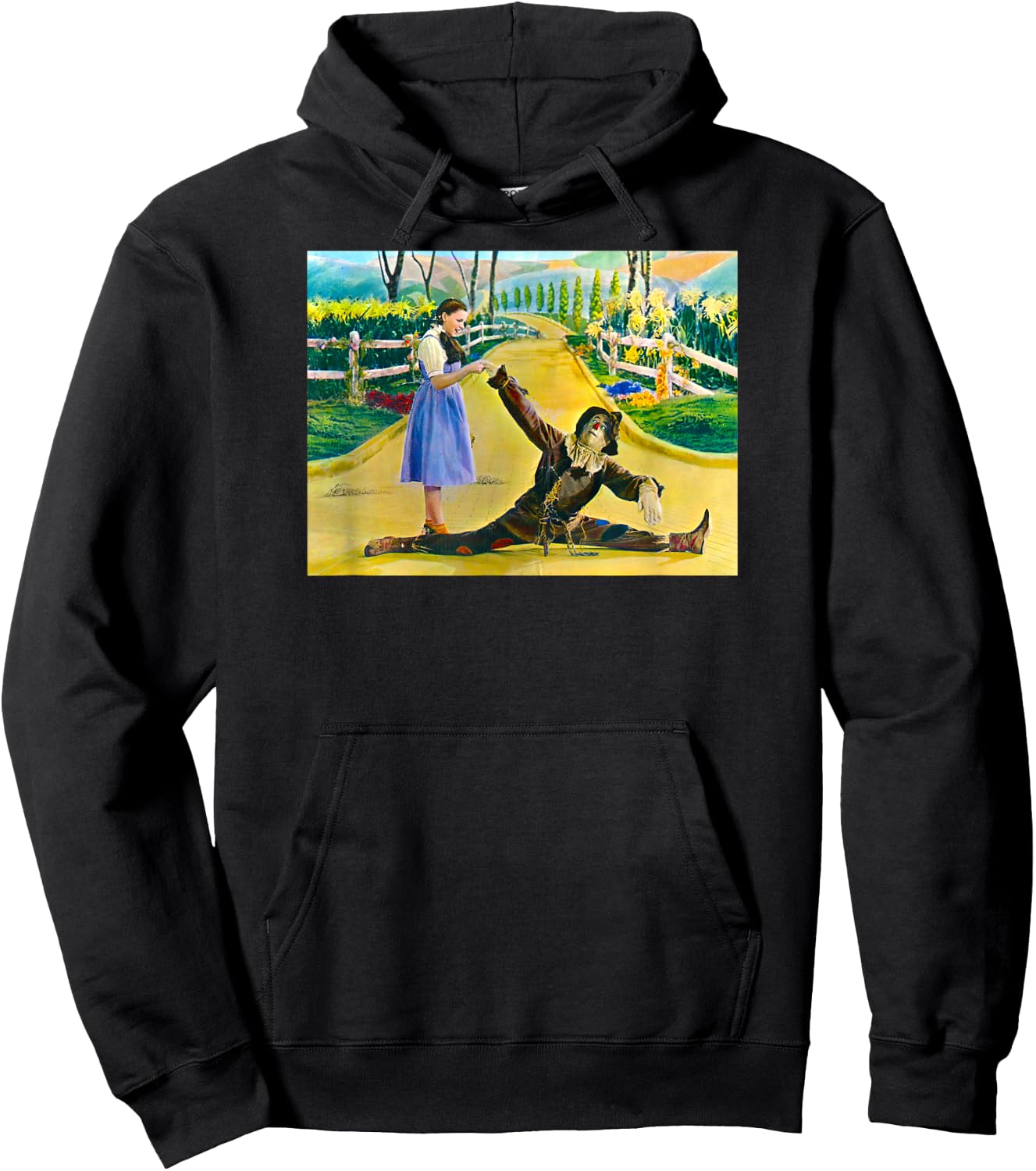 Land of Oz Dorothy Oz Scarecrow Vintage Wizard of OZ Poster Hoodie - Hoodie | Black