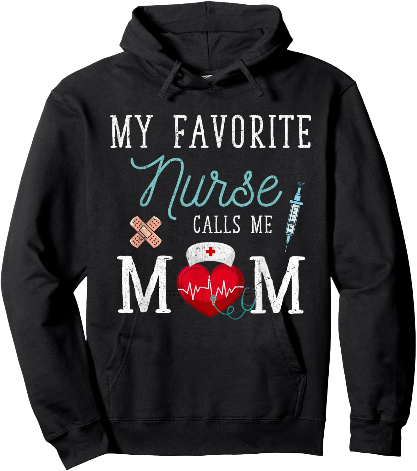 Meine Lieblings Pflegerin nennt mich Mama Krankenschwester [German Language] Hoodie - Hoodie | Black