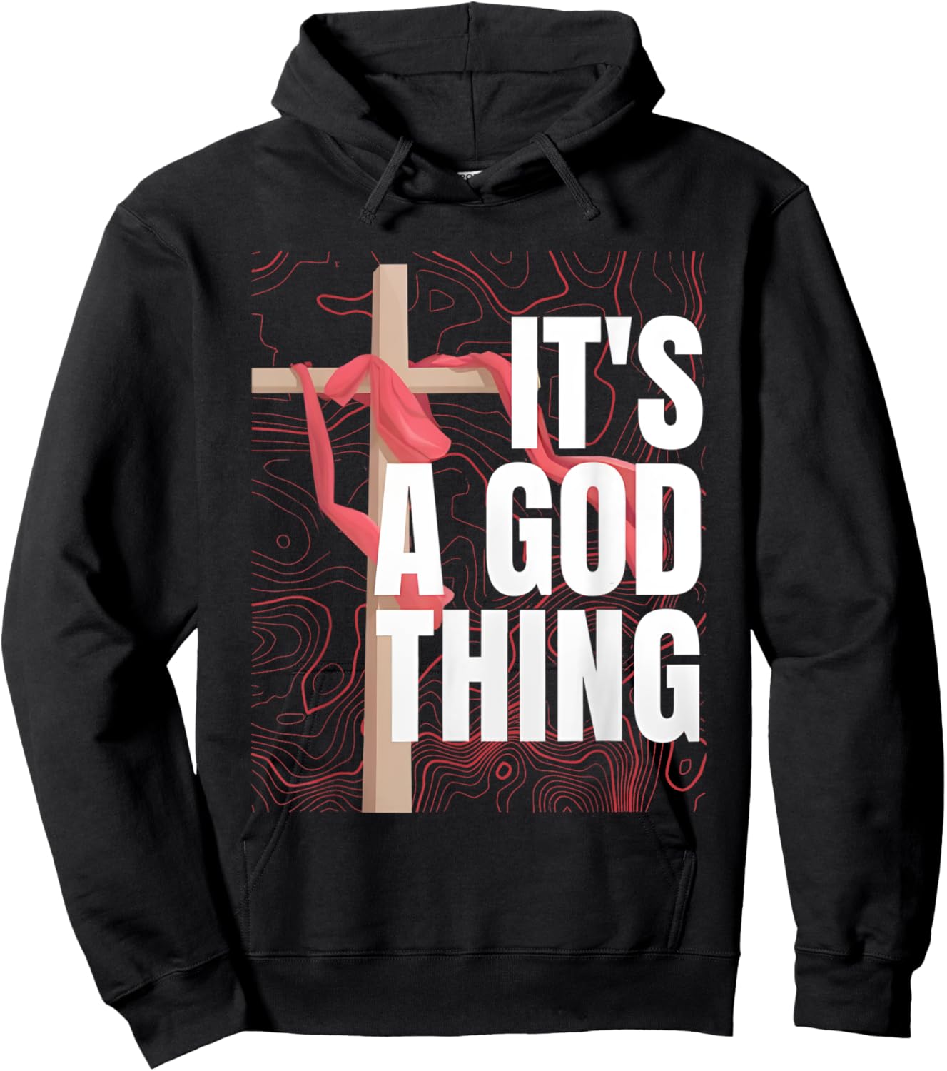 It's A God Thing Hoodie - Hoodie | Black