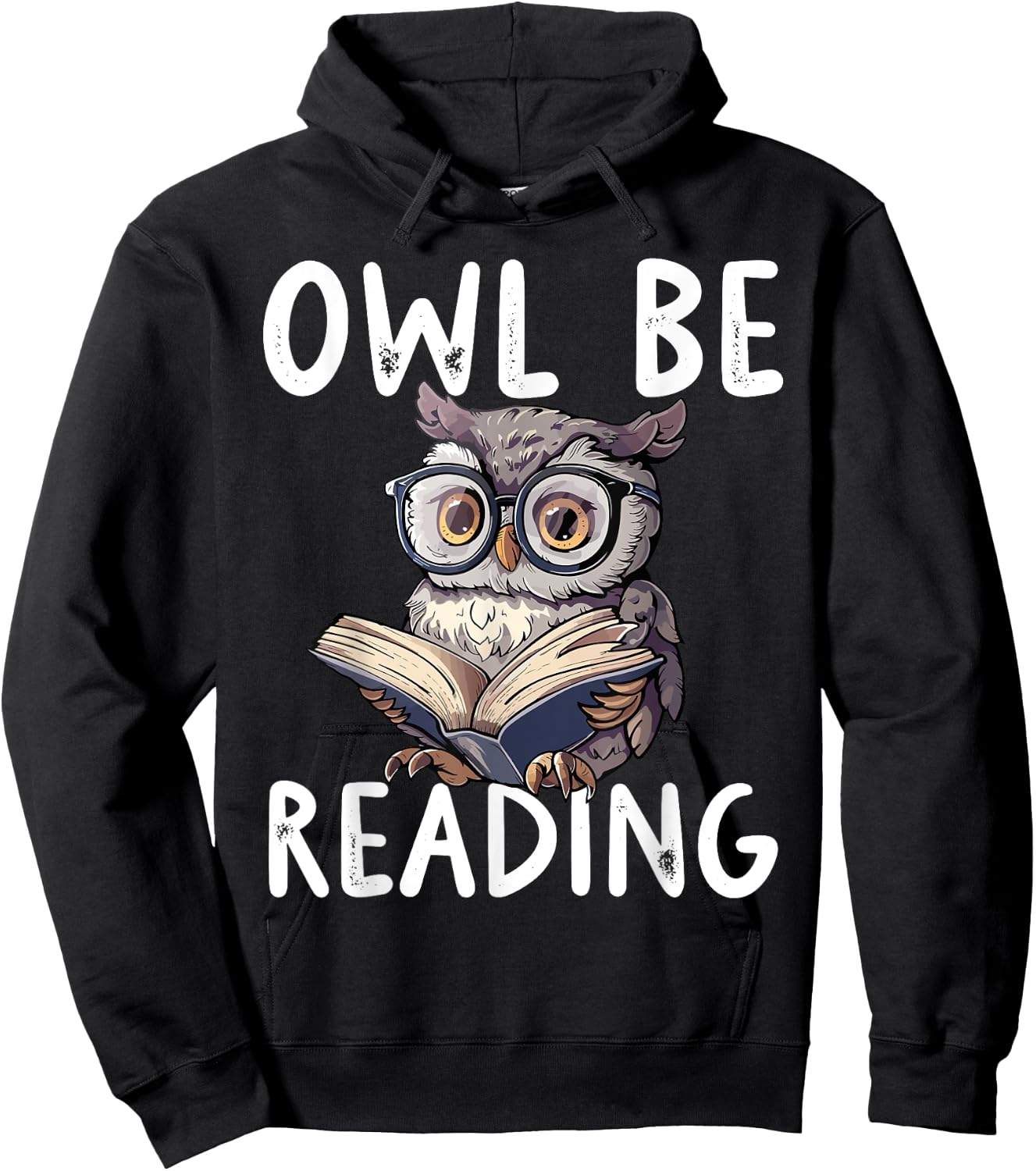 Owl Be Reading Librarian Literature Night Reader Hoodie - Hoodie | Black