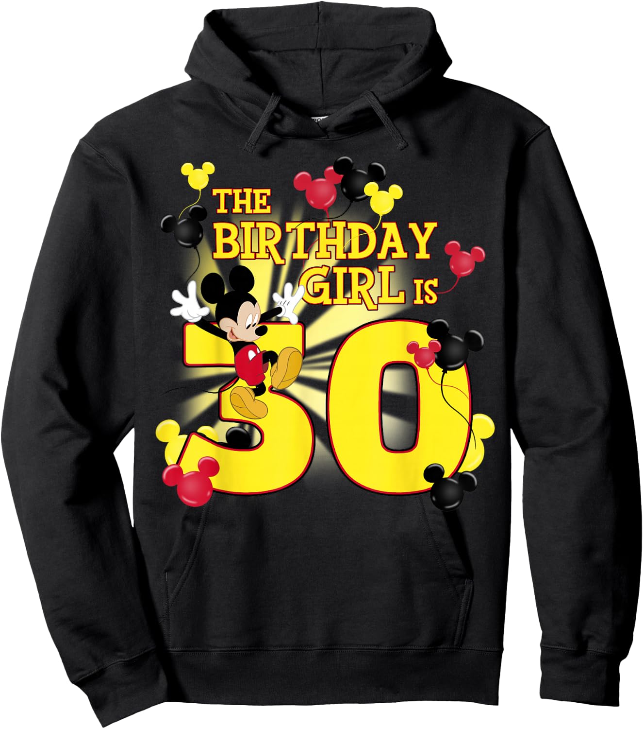 Disney Mickey and Friends Mickey 30th Birthday Girl Hoodie - Hoodie | Black
