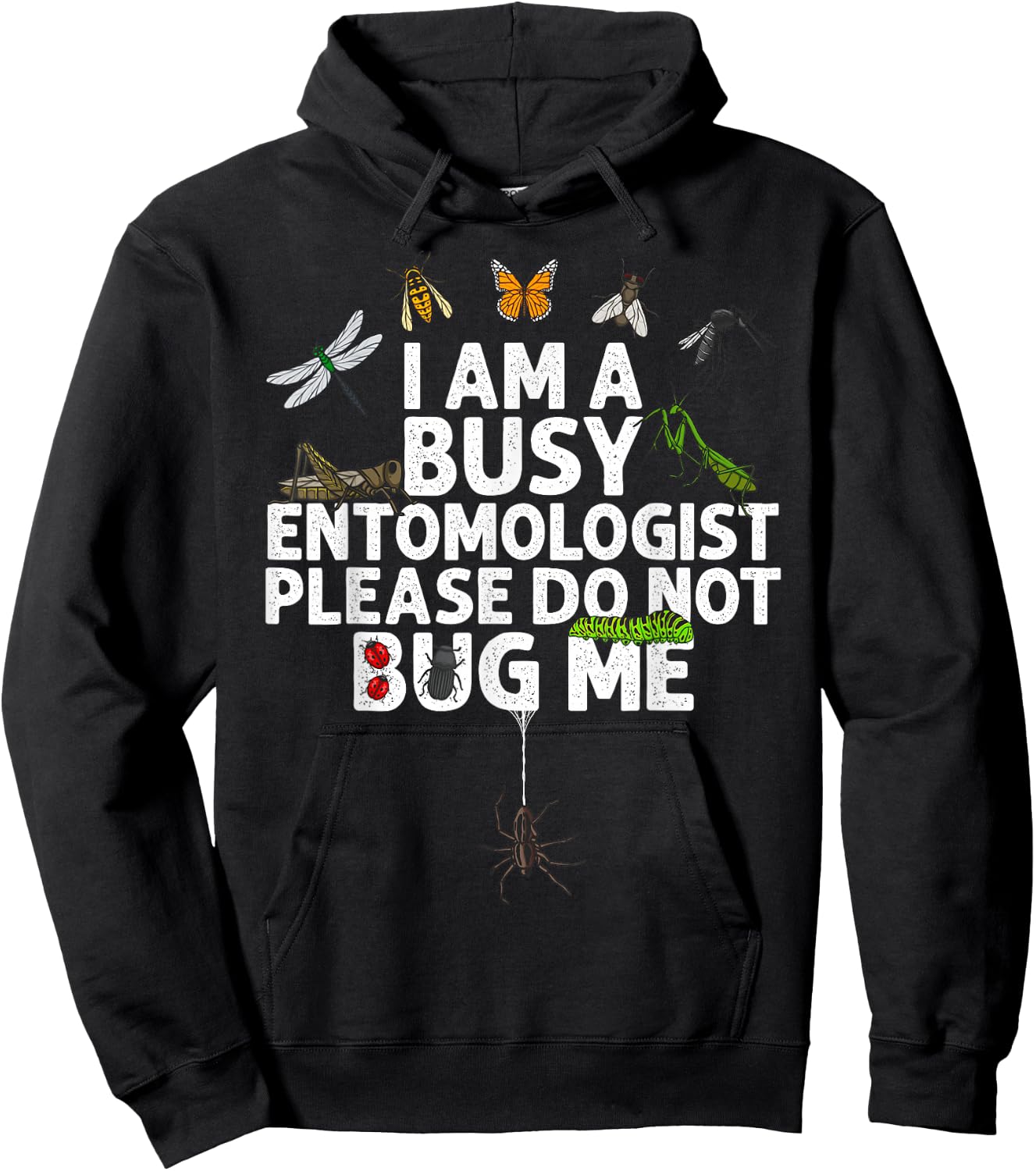 Funny Entomology Gift Women Boys Girls Bug Lovers Hoodie - Hoodie | Black
