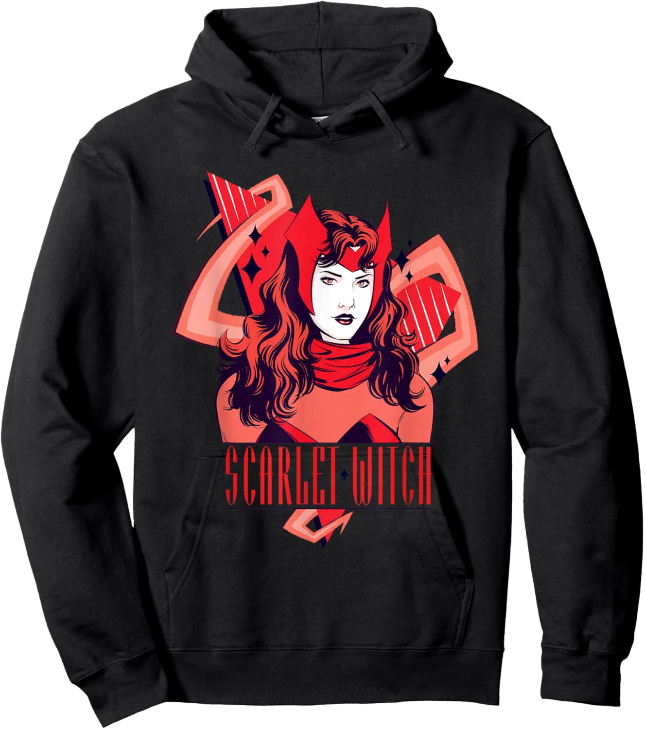 Marvel Scarlet Witch Shades of Red Wanda Maximoff Avengers Hoodie - Hoodie | Black