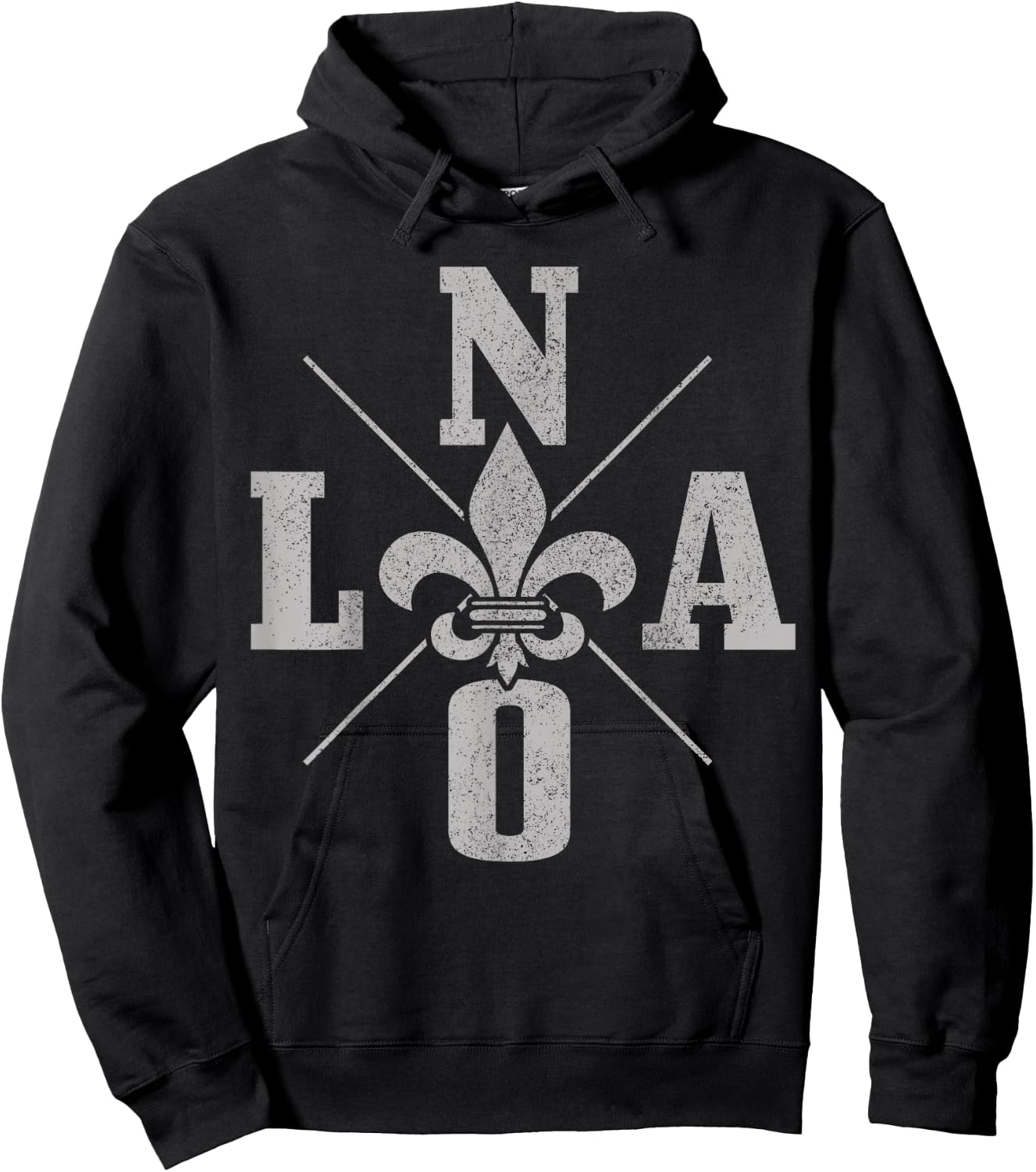 NOLA New Orleands Vintage Pride Hoodie - Hoodie | Black