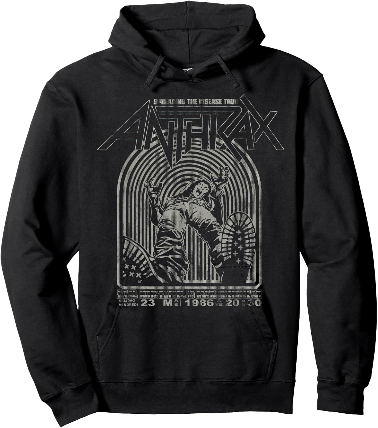 Anthrax Spreading The Disease Olive Hoodie - Hoodie | Black