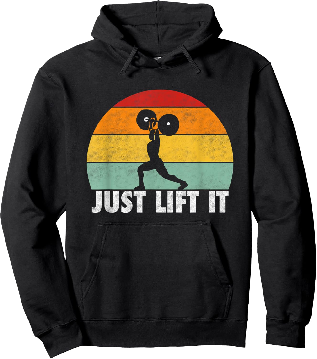 Just lift it. Retro Design for Power Lifter weight lifter Hoodie - Hoodie | Black
