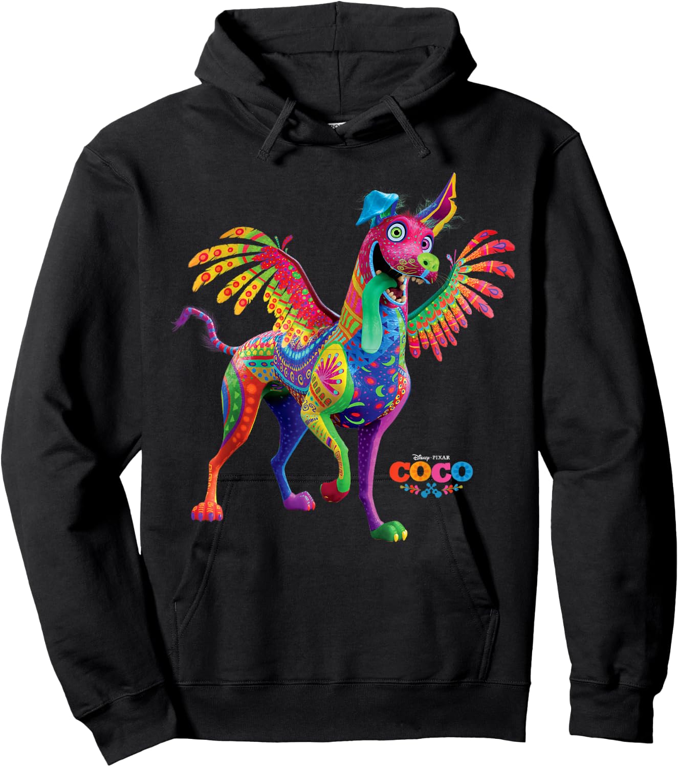 Disney Pixar Coco Dante Alebrije Spirit Animal Hoodie - Hoodie | Black