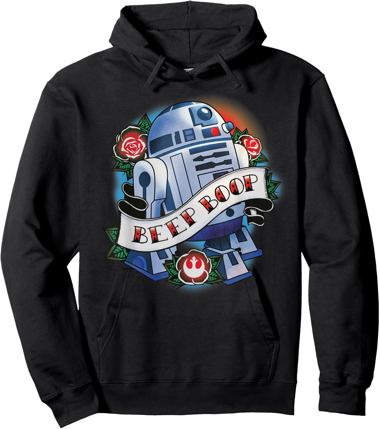 Star Wars R2-D2 Tattoo Art Hoodie - Hoodie | Black