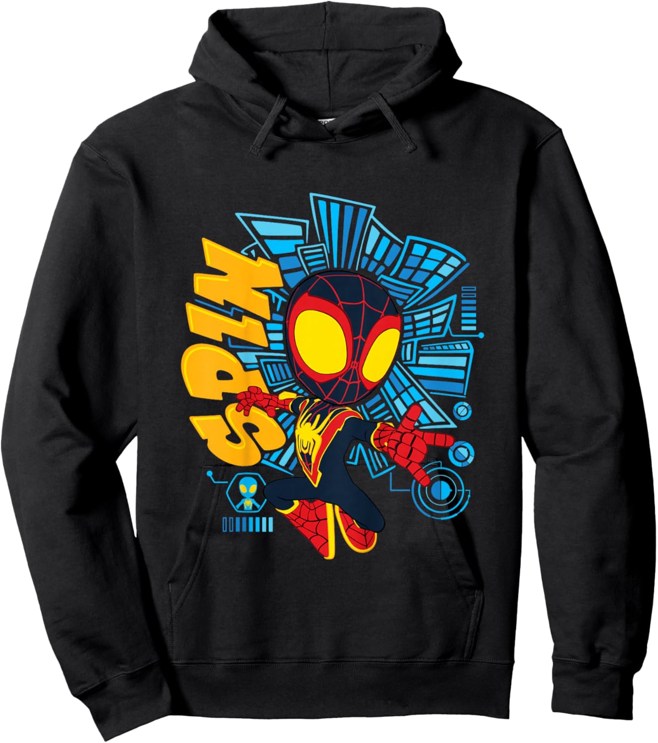 Marvel Spidey and His Amazing Friends Web-Spinners Spin Hoodie - Hoodie | Black