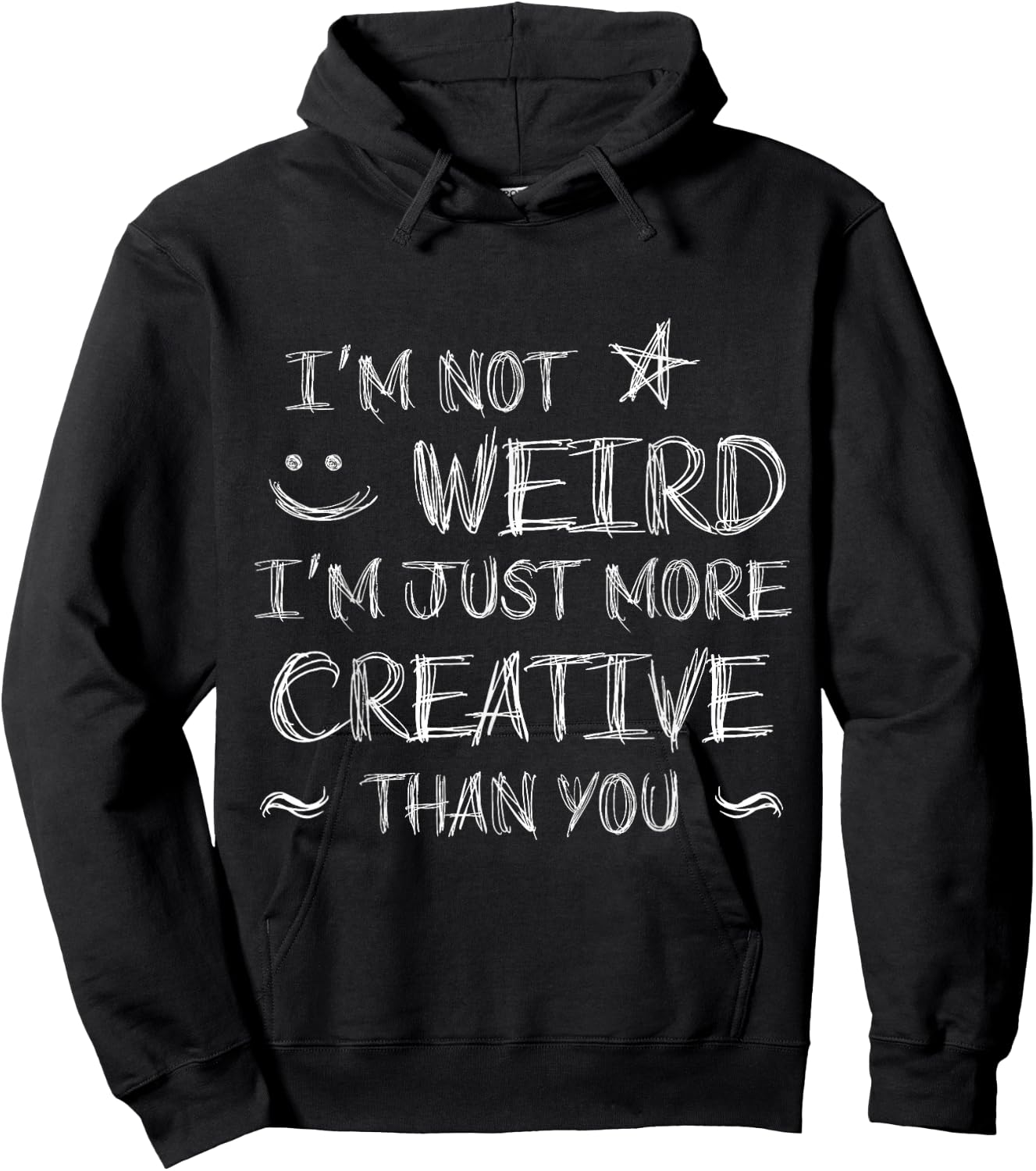 I'm Not Weird I'm Just More Creative Cosplay Anime Hoodie - Hoodie | Black