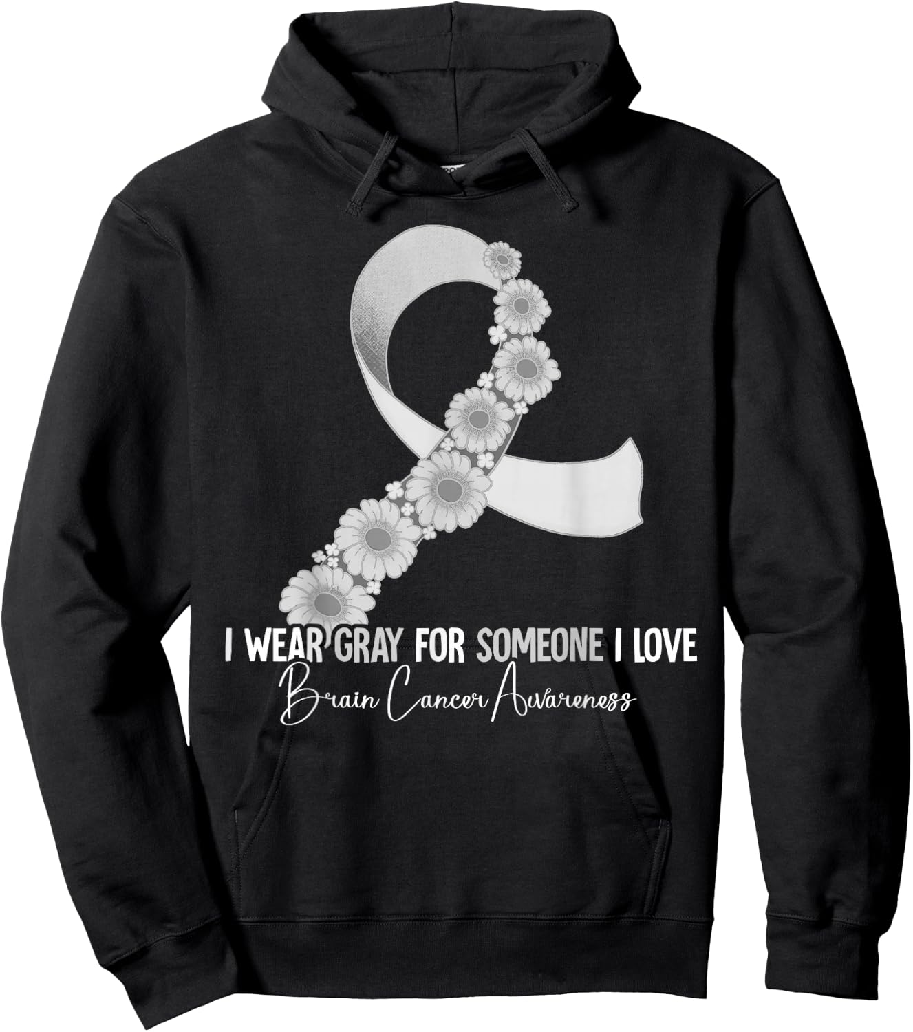 Brain Cancer Awareness Hoodie - Hoodie | Black