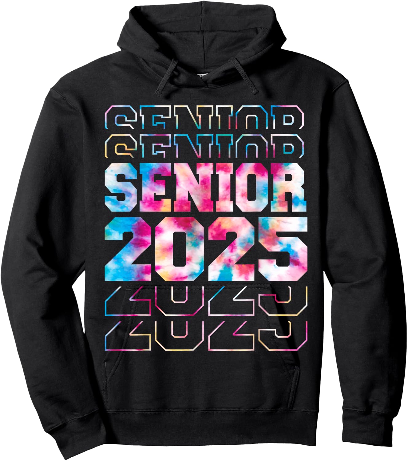 Funny Senior Graduation Gifts Class of 2025 Senior Men Women Hoodie - Hoodie | Black