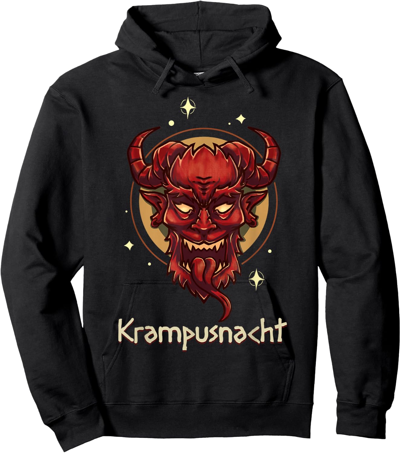 Krampus Night Merry Krampus Demon Eve Ugly Christmas Sweater Hoodie - Hoodie | Black