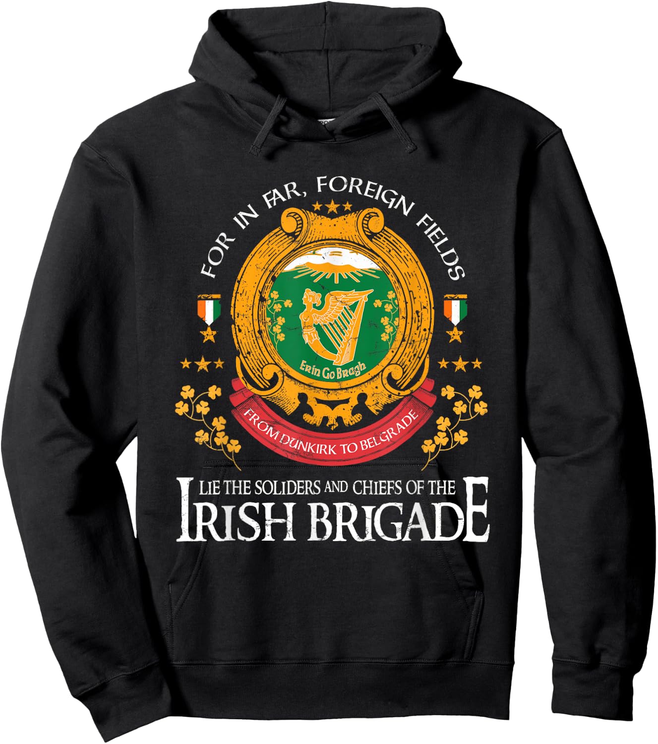 Vintage Irish Brigade Hoodie - Hoodie | Black