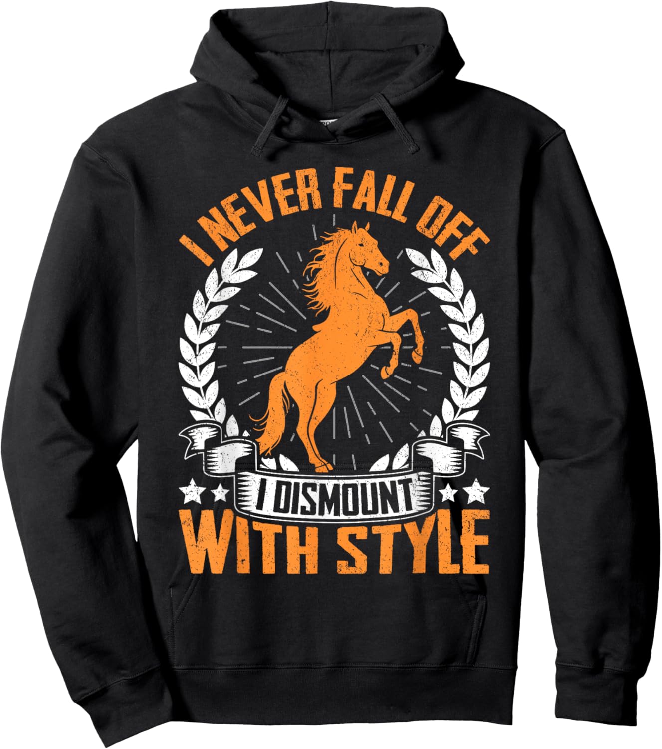 Funny Horse Shirt Women Kids Horse Lover Graphic Hoodie - Hoodie | Black