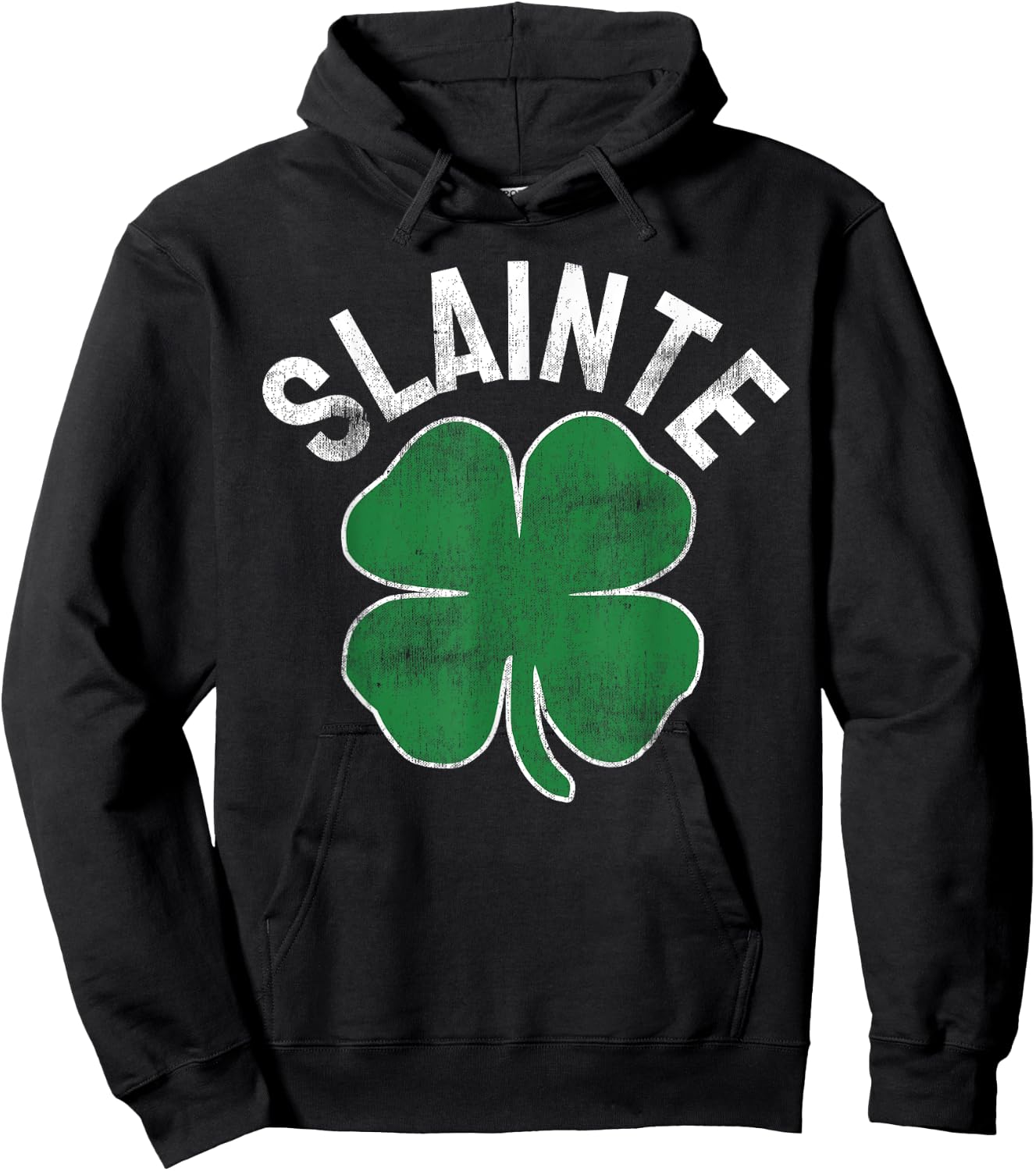 Slainte Beer Drinking Irish ST PATRICKS DAY Shamrock Funny Hoodie - Hoodie | Black
