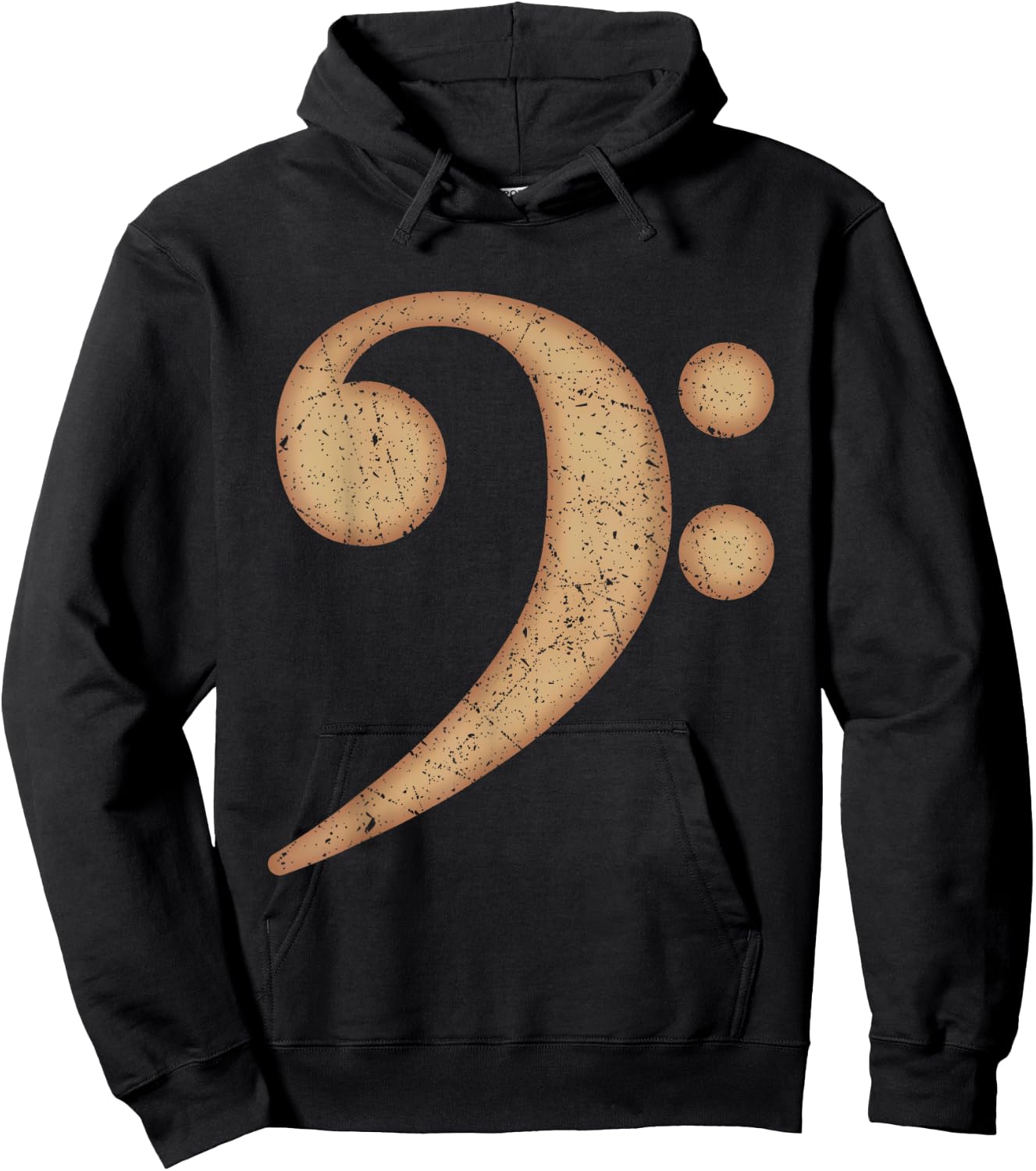 Best Bass Player Gift | Clef Guitar Bassist Women Hoodie - Hoodie | Black