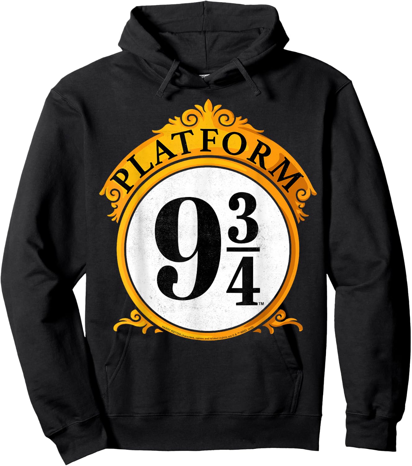 Harry Potter Platform 9 &3/4 Sign Hoodie - Hoodie | Black