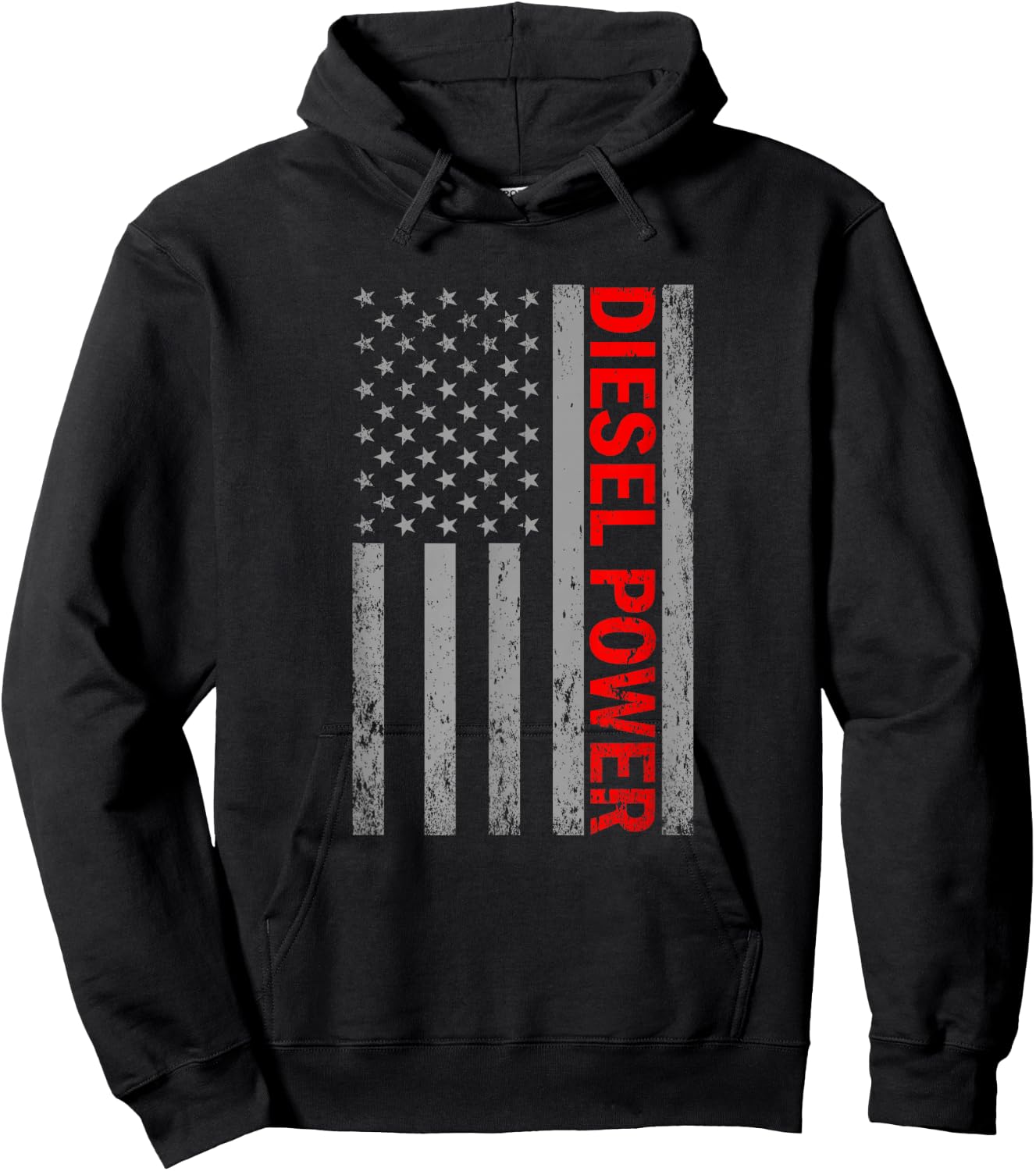 Diesel Power USA Flag Truck Turbo Brothers Mechanic Hoodie - Hoodie | Black