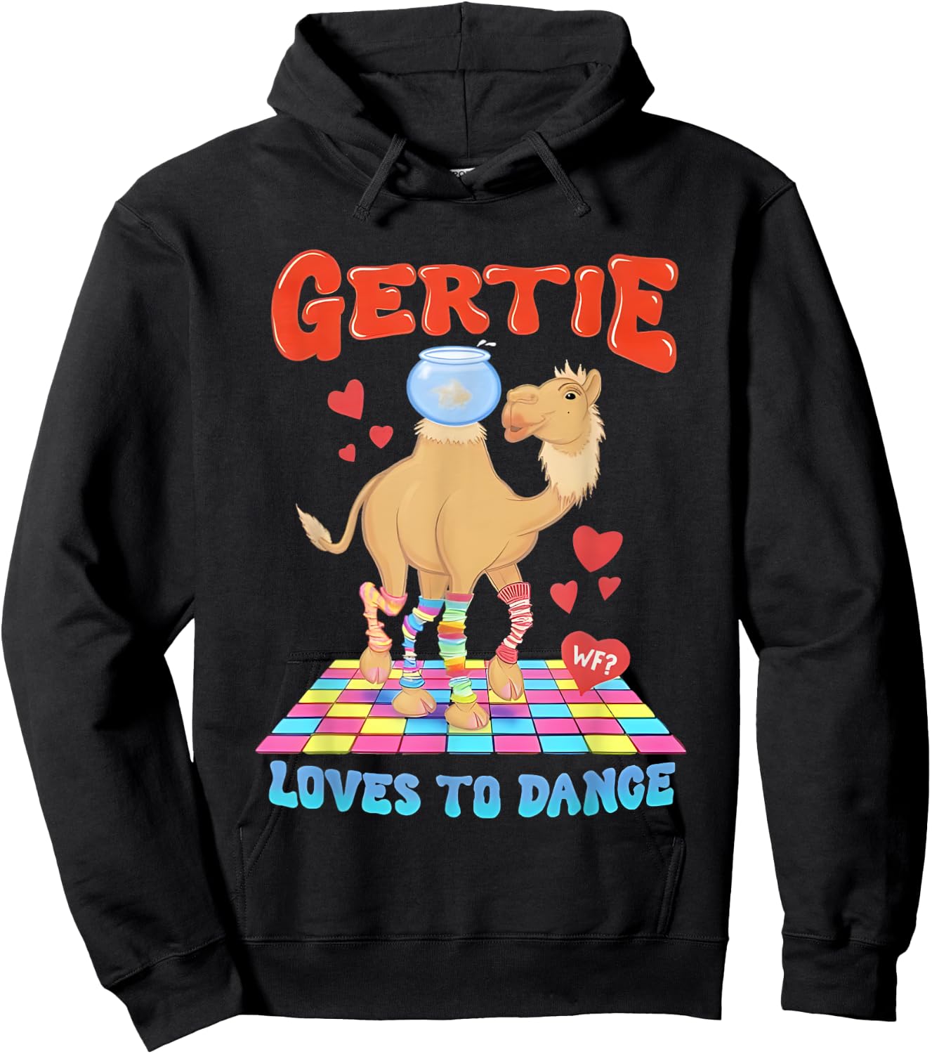 Camel Gertie Loves To Dance Hoodie - Hoodie | Black