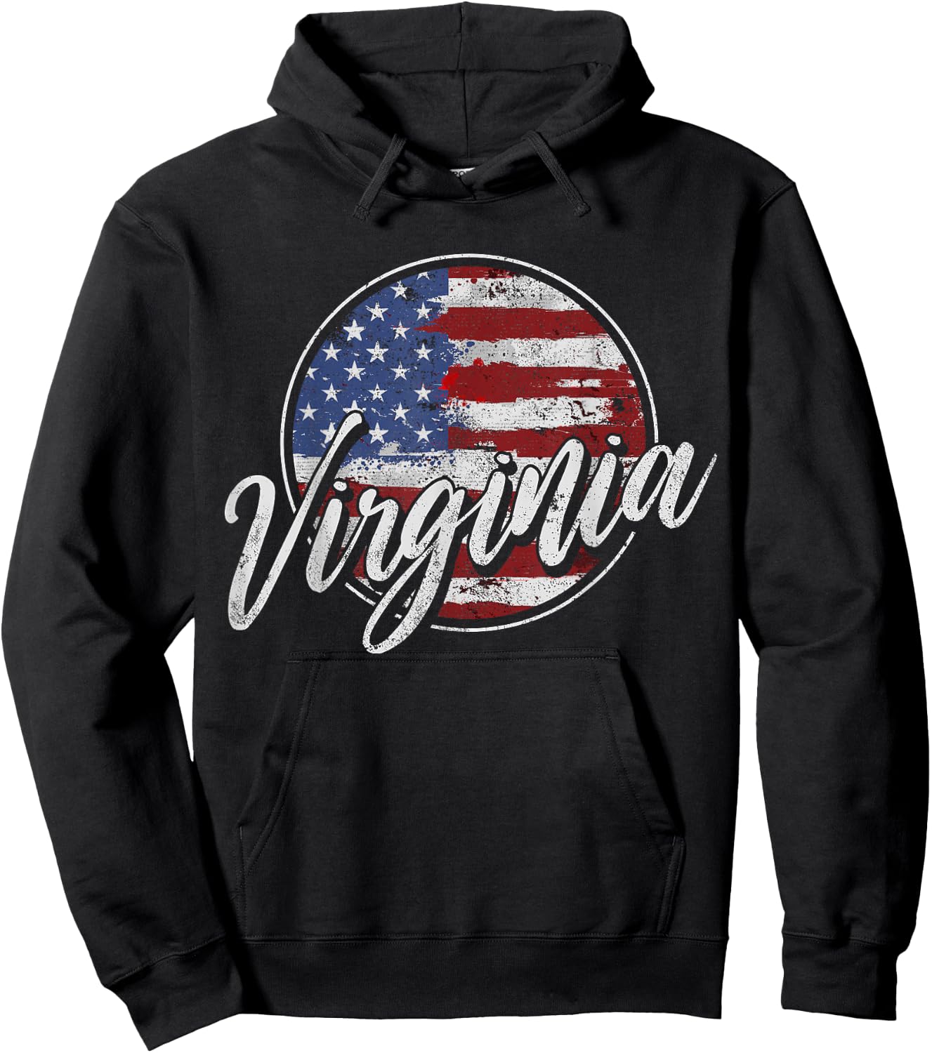 Virginia Vintage Hoodie - Hoodie | Black