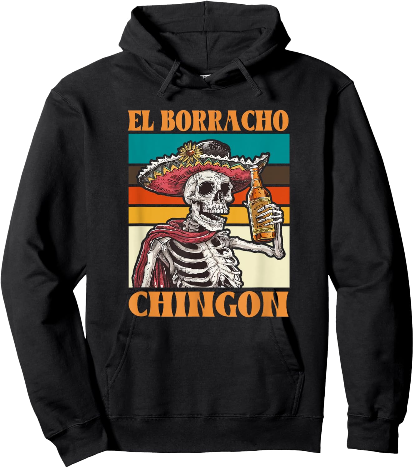 El Borracho Shirt - El Borracho Chingon Hoodie - Hoodie | Black