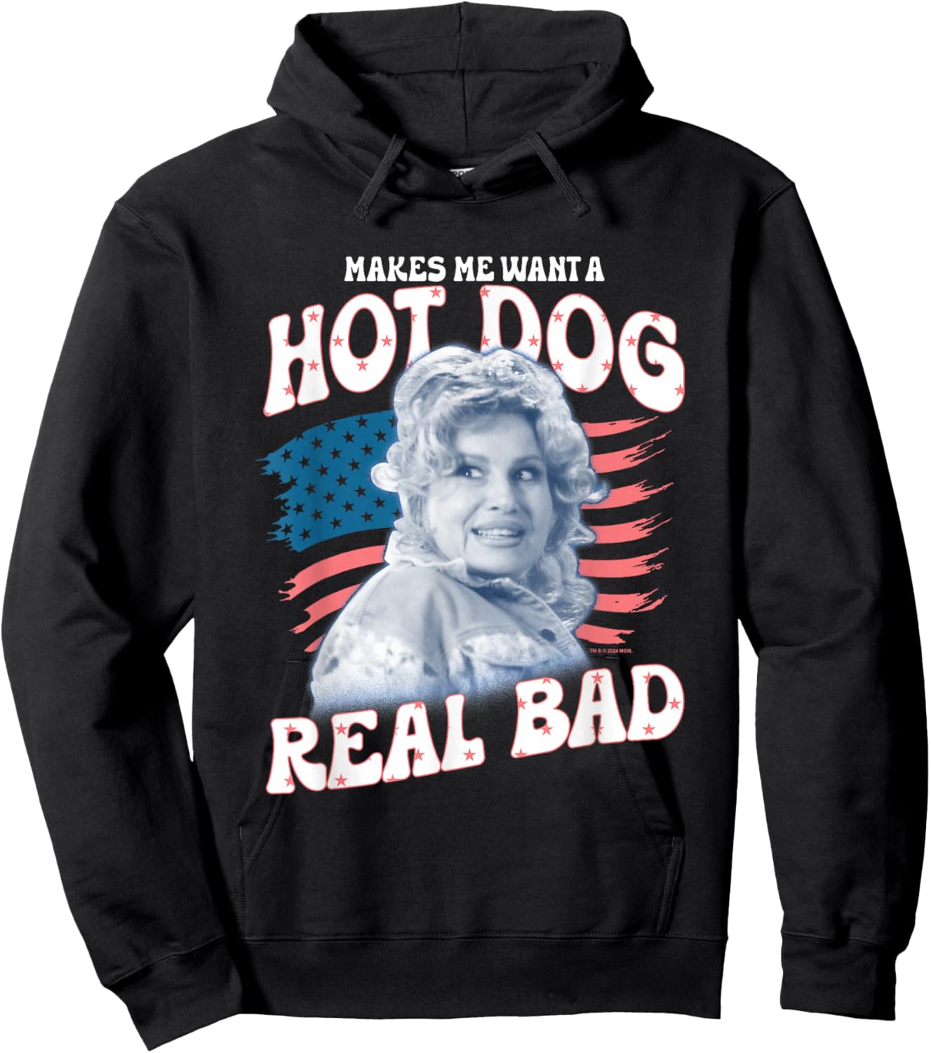 Legally Blonde 2 4th of July Makes Me Wanna Hot Dog Real Bad Hoodie - Hoodie | Black