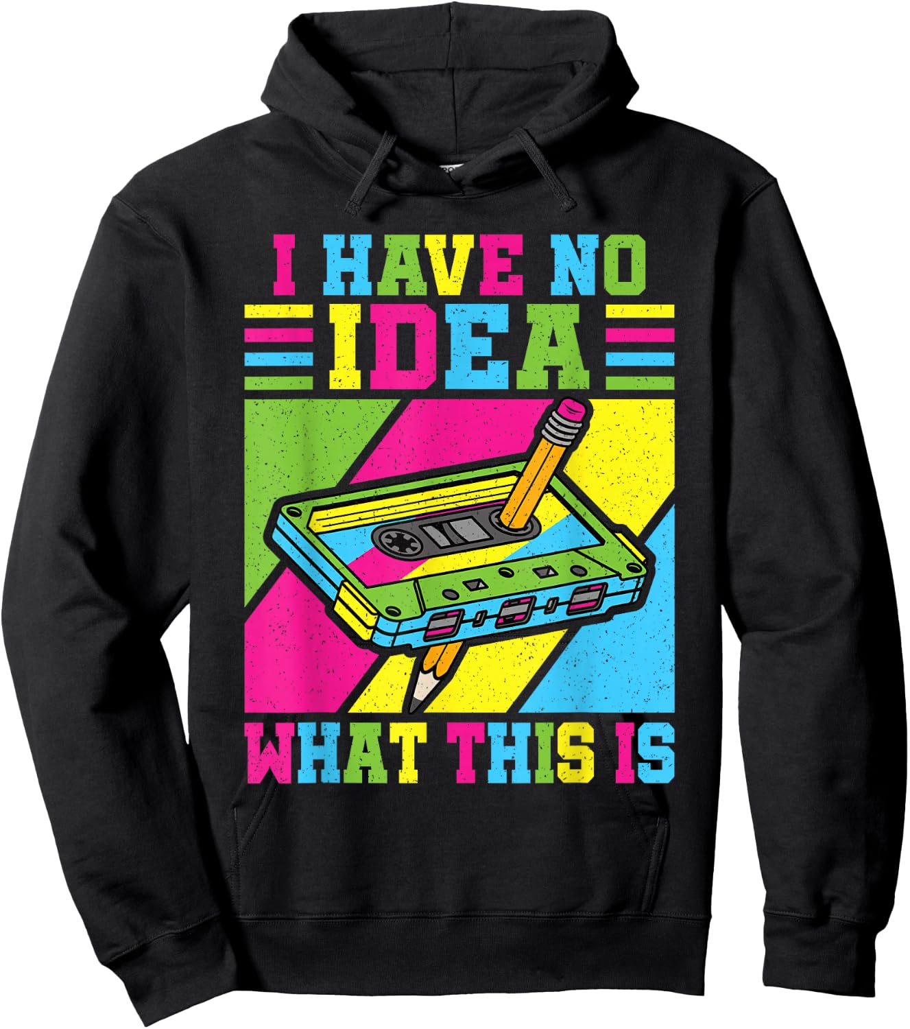 I Have No Idea What This Is 80s 90s Outfit Boys Girls Kids Hoodie - Hoodie | Black