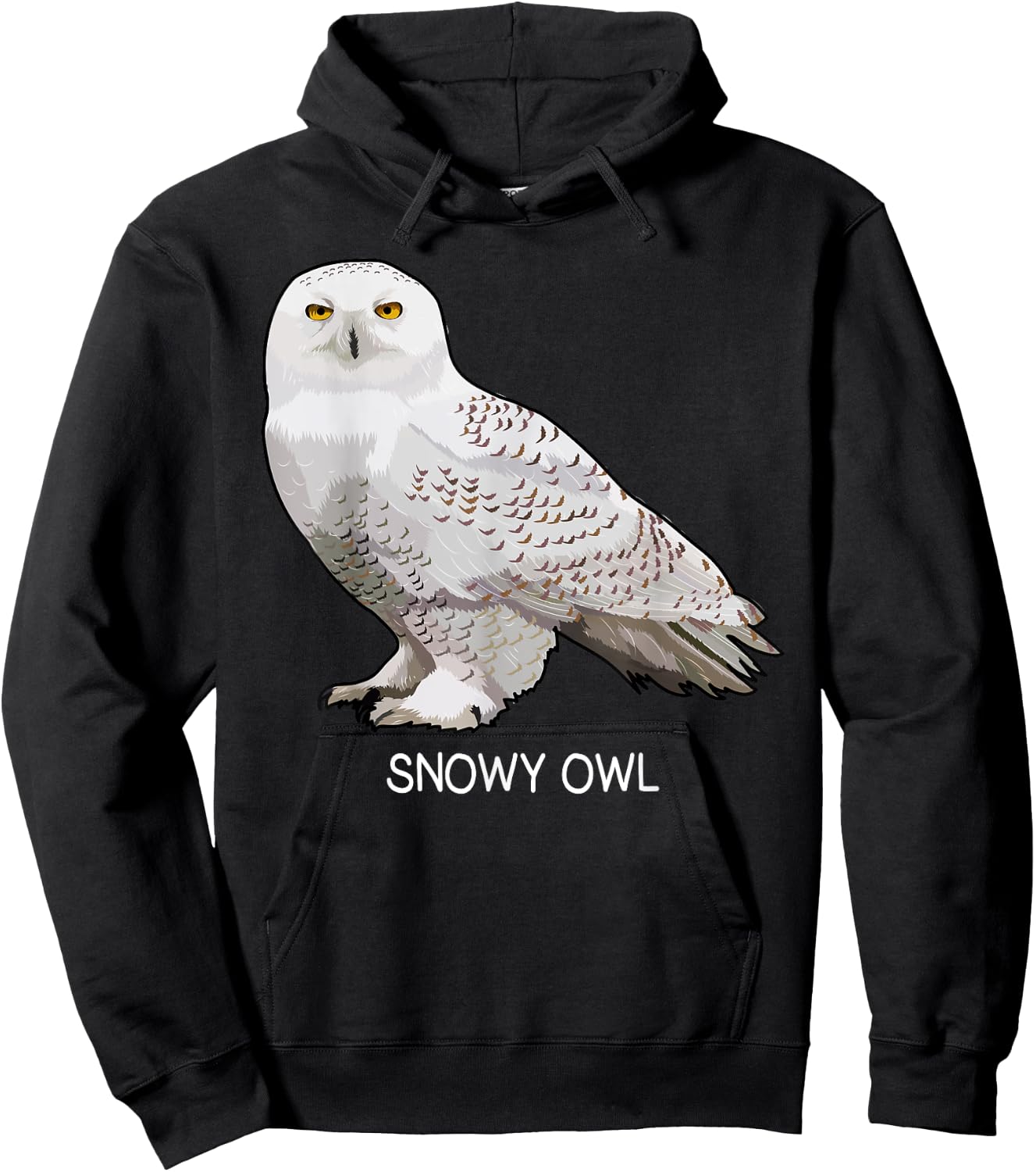 Snowy Owl Bird Lover Hoodie - Hoodie | Black