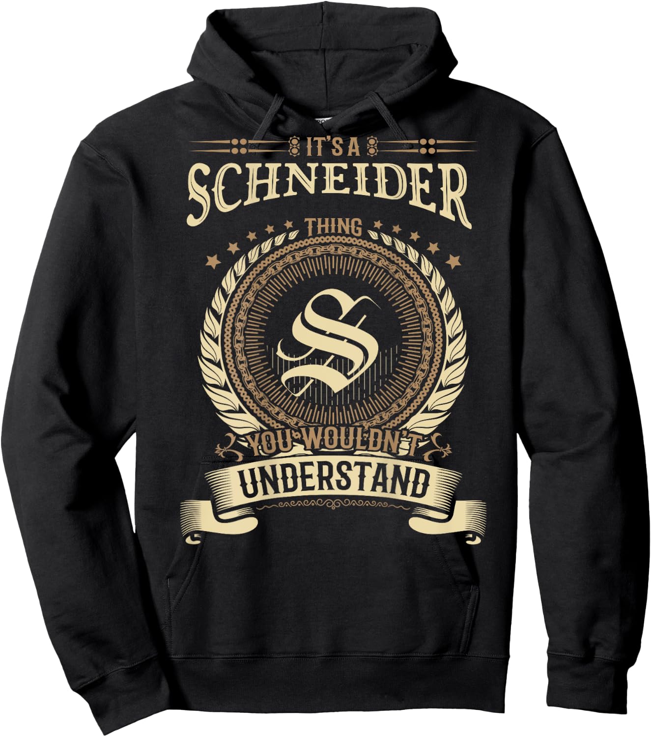 Schneider Thing You Wouldn't Understand Family BACKPRINT Hoodie - Hoodie | Black