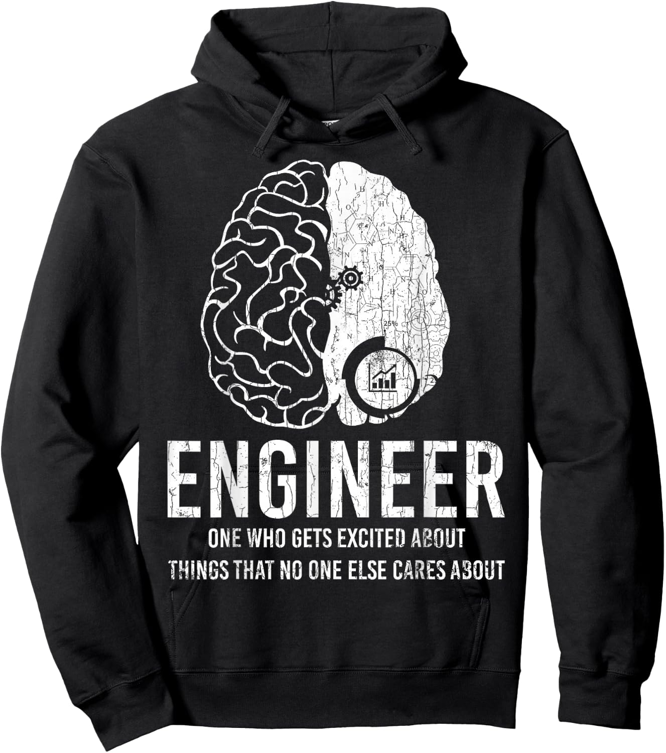 Funny Engineer Gifts & More Engineer Definition Funny Engineering Graphic Hoodie - Hoodie | Black
